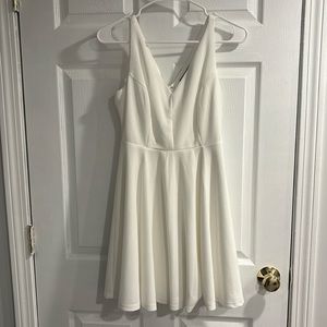 White lulus skater dress